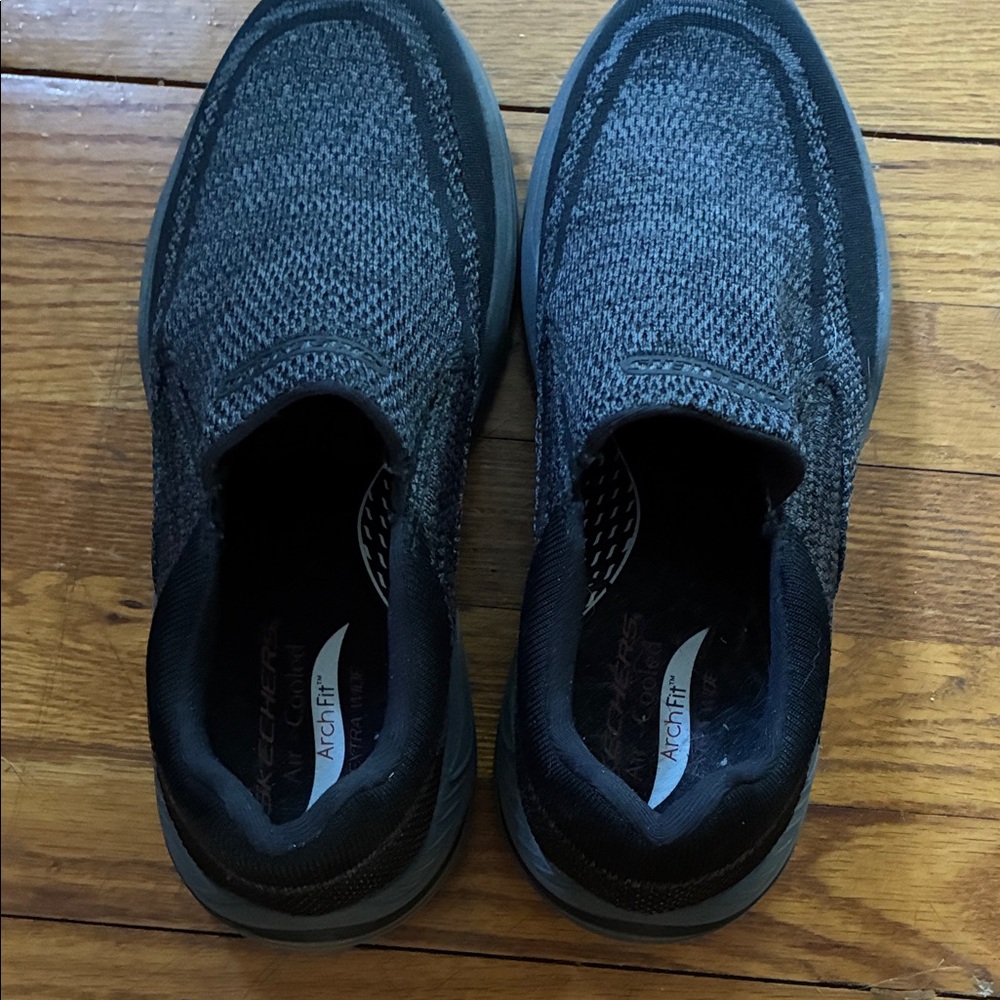 Men's navy blue and gray Slip-On Shoes